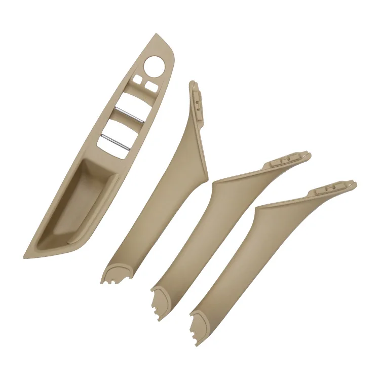 

4PCS Left Hand Drive LHD For BMW 5 series F10 F11 520 525 Gray Beige Black Car Interior Door Handle Inner Panel Pull Trim Cover