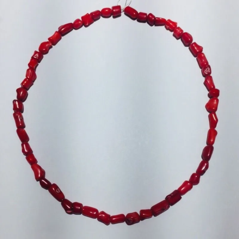 JYX 5-12 мм нерегулярные красные цветные морские бамбуковые коралловые бусины Свободные нити DIY ручной работы драгоценный камень 19"