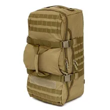 50 l combinaciones de viaje mochila Alpinismo mochila grande Grandes Hombres Bolsa de Viaje resistente al desgaste de Doble uso a prueba de Agua Cubo Shoul