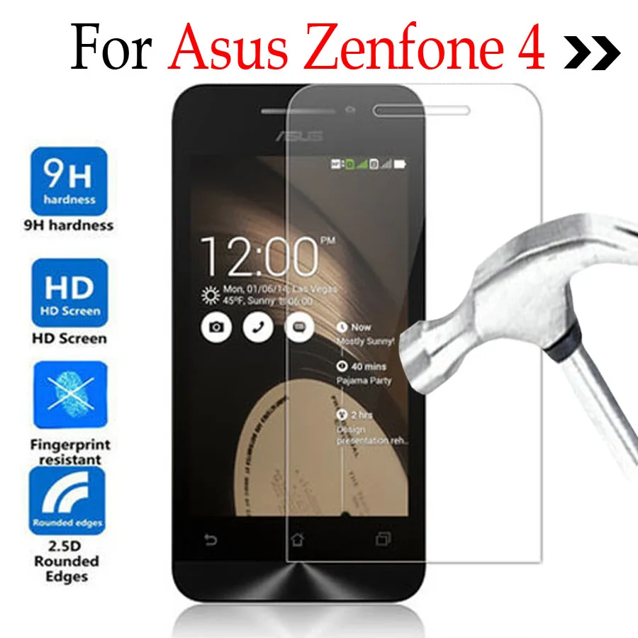 Для Asus zenfone 4 A400CG 0 дюйма закаленное Стекло Экран Защитная крышка защитная пленка