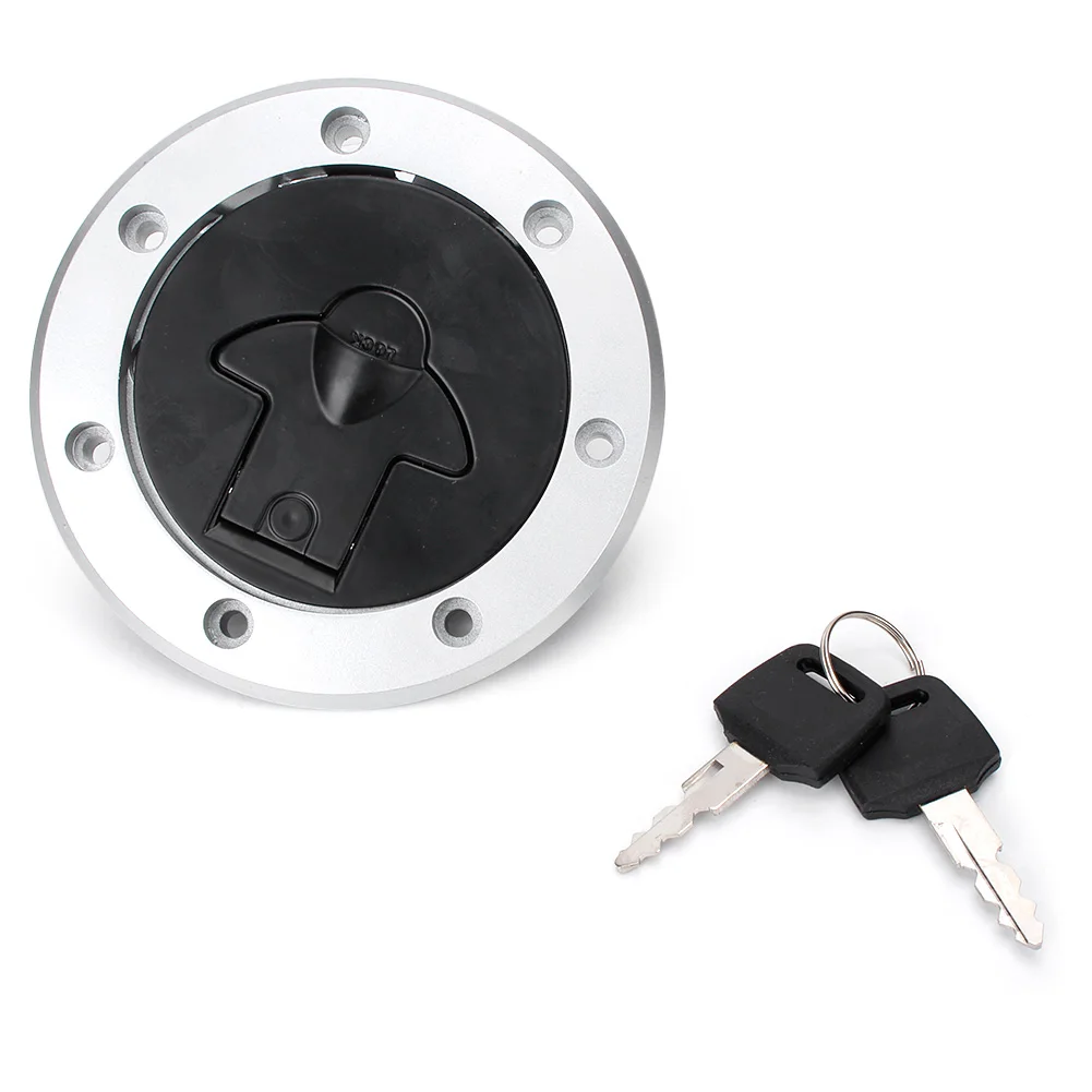 

CNC Fuel Gas Tank Cap Cover Lock Set for Kawasaki Ninja ZX6R ZX7R ZX9R 250 250R EX500 GPZ500 GPZ500S ZX-11 ZX600 etc Universal