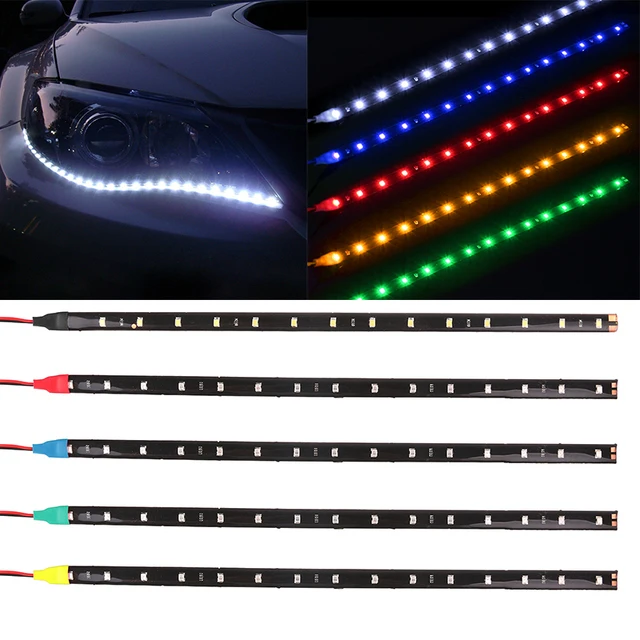 Waterproof Car Auto Decorative Flexible Led Strip High 12v 30cm Waterproof Car Auto Decorative Flexible Led Strip High 12v 30cm 15smd Daytime Running Light