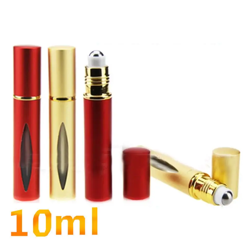 

Fashion 1Pc 10ml Rolling Ball Perfume Essential Oil Bottle Empty Portable Spray Dispenser Refillable Bottle New