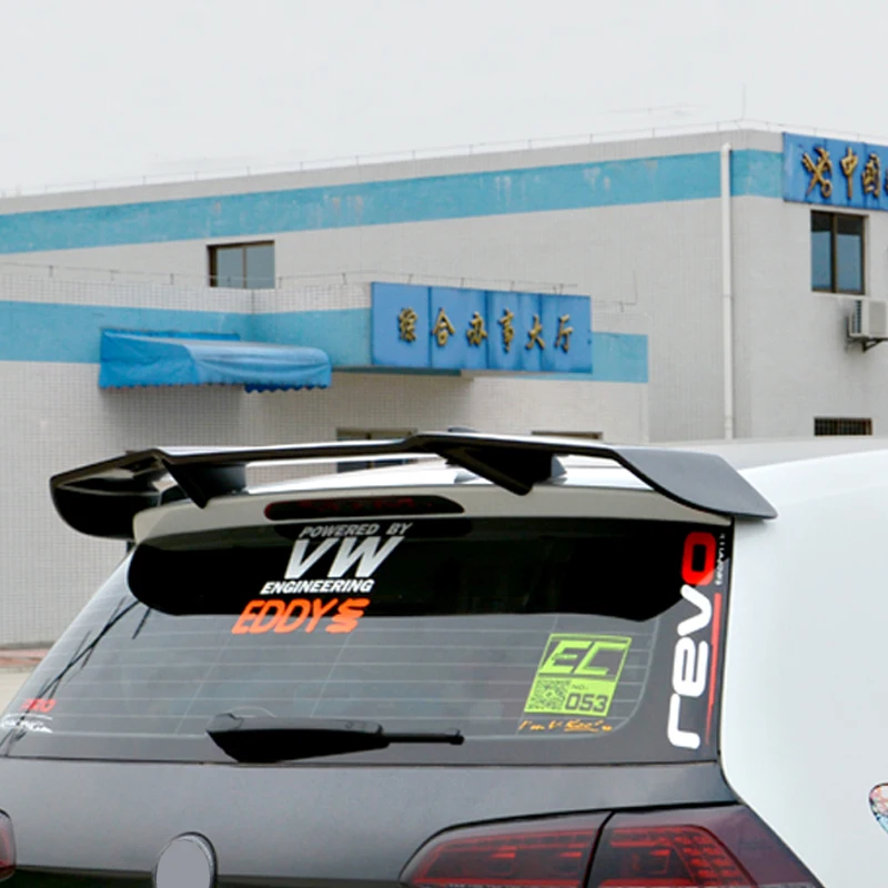 УГЛЕРОДНЫЙ автомобильный спойлер на крышу Revozport для Volkswagen VW Golf MK7 VII Golf7 GTI только с