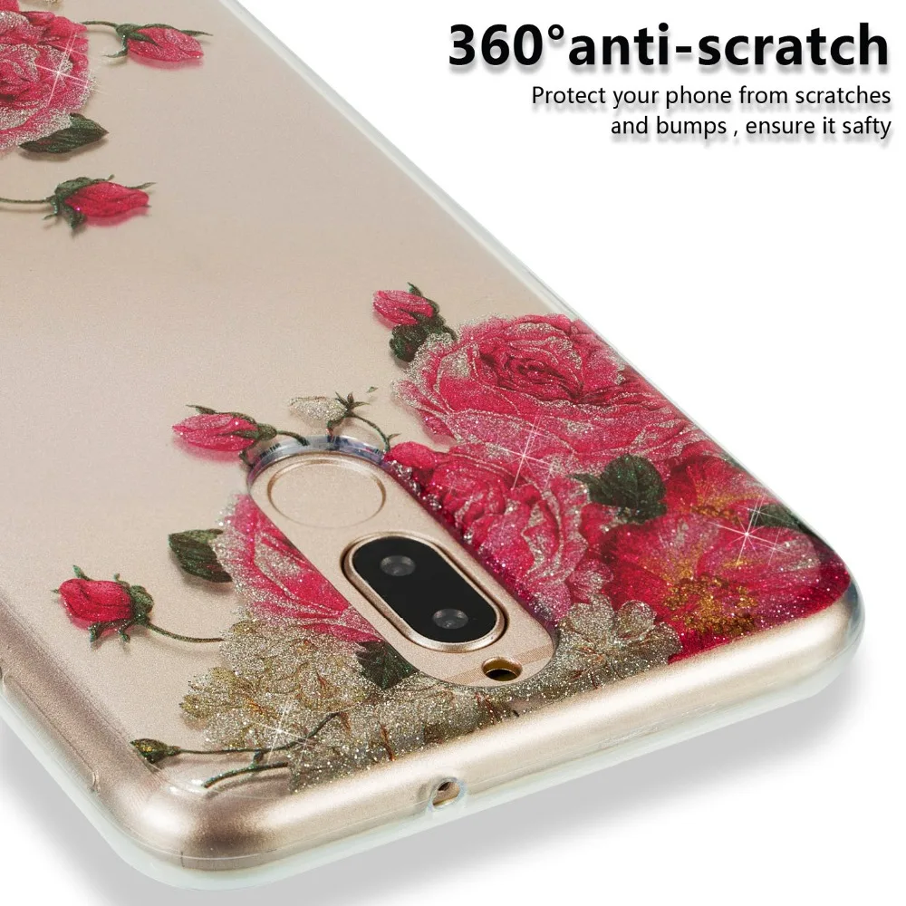 Чехлы с рисунком для huawei mate10lite mate10pro P9litemini Блестящий Мягкий силиконовый чехол из
