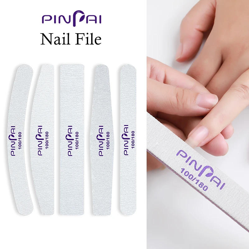 

5Pcs/set 100/180 Grits Nail Files Manicure Pedicure Buffer Block Nail Art Tips UV Gel Polisher File Double Side Nail Tool