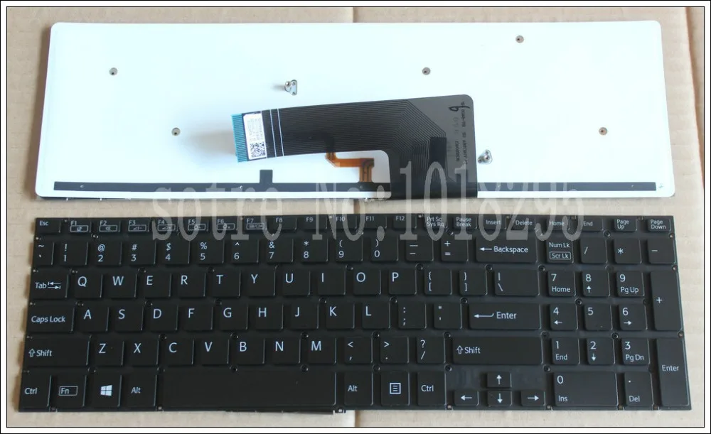 NEW FOR SONY FIT 15E SVF 15E SVF15E Keyboard Backlit Silver Spanish Teclado