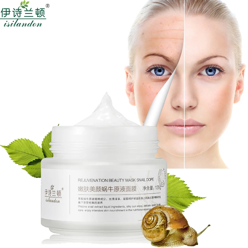 

Snail Serum Face Sleeping Mask Repair Skin Hydrating Moisturizing Instantly Ageless Anti Aging Anti Wrinkle Moist Care Whitening