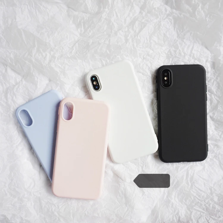 

Simple Frosted Matte TPU Case for iphone X 6 6s 6plus 7 7Plus 8 8Plus Scrub soft TPU case back cover Protective shell