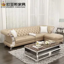 l shaped post modern italy genuine real leather sectional latest corner furniture living room sofa set designs F52