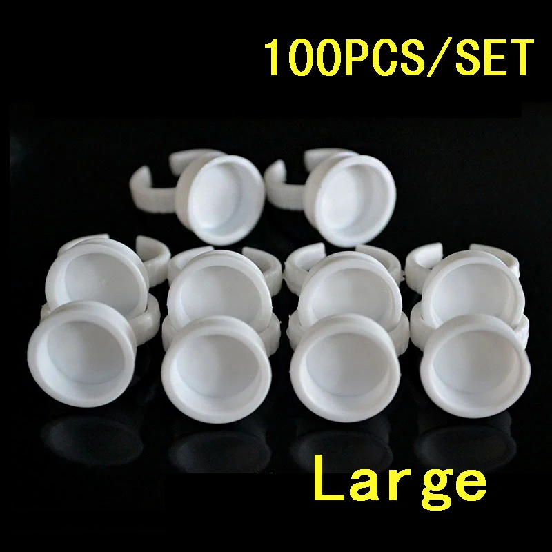 100PCS Bag Disposable Tattooing Cup Large Size Ring Tattoo Ink Cups DSH