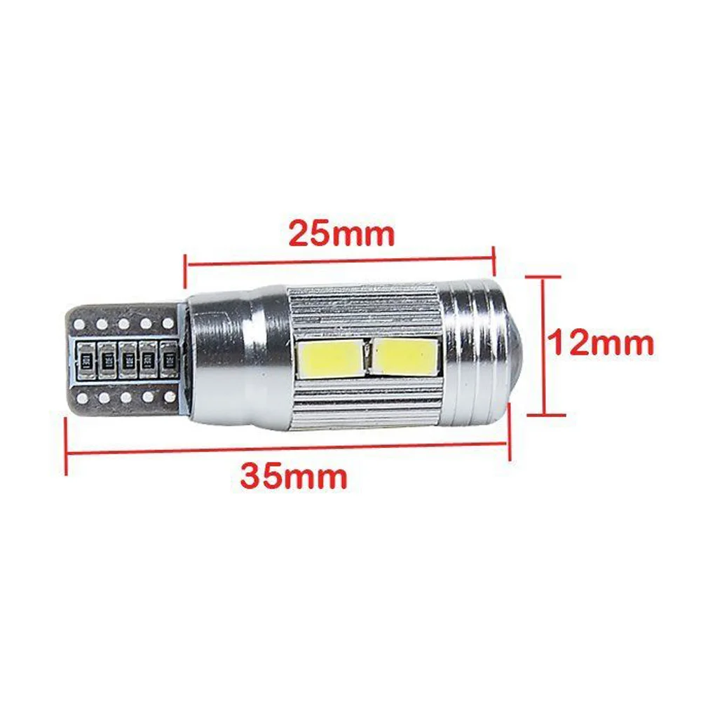Высокая мощность T10 w5w ВОДИТЬ Автомобиль светильник t10 6smd 10smd 5630 5w5 12v белый