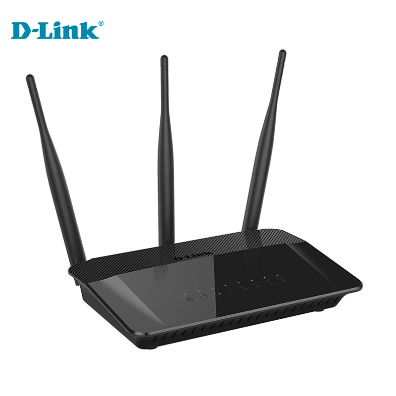 D-Link DIR-809 домашней беспроводной маршрутизатор английский прошивки dlink 2.4 г/5 ГГц 750Mbs три антенна маршрутизатор скидка