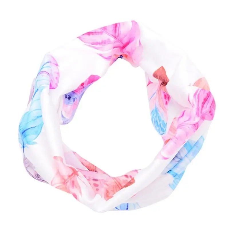 Feather(scarf) Милые дети обувь для мальчиков девочек шарф Цветочный животных печати шарфы-Снуды повседневное украшения интимные аксессуары подарок - Цвет: Feather(scarf)