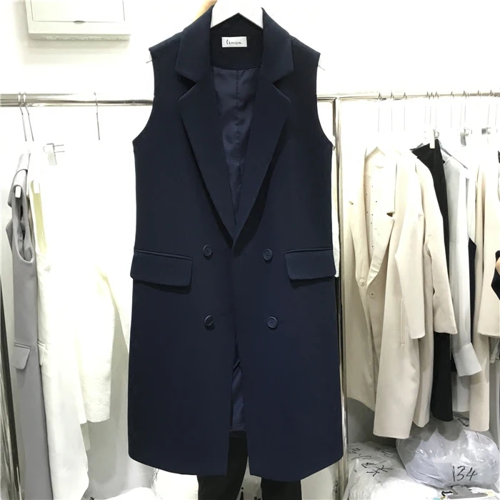 XS-5XL Плюс Размер Офисная Леди ArmyGreen Повседневная Длинная жилетка женская элегантная жилетка без рукавов куртки верхняя одежда Дамский облегающий жилет