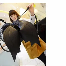 1 шт. крыло летучей мыши женский панк Стильный новейший школьный рюкзак для девочек летучая мышь Ангел Рюкзак Милый Маленький Дьявол пакет, сумка для путешествия