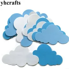 12 шт./партия. Пены облако без наклеек Ранние Обучающие Развивающие игрушки "Сделай своими руками" Настенные книжная орнамент дети игрушка "сделай сам" от производителя