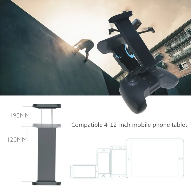 or Parrot ANAFI Remote Control Extend extension 4-12 inch 7.9 9.7 inch Mobile Phone Tablet Mount Bracket holder drone Accessories 1 (4)