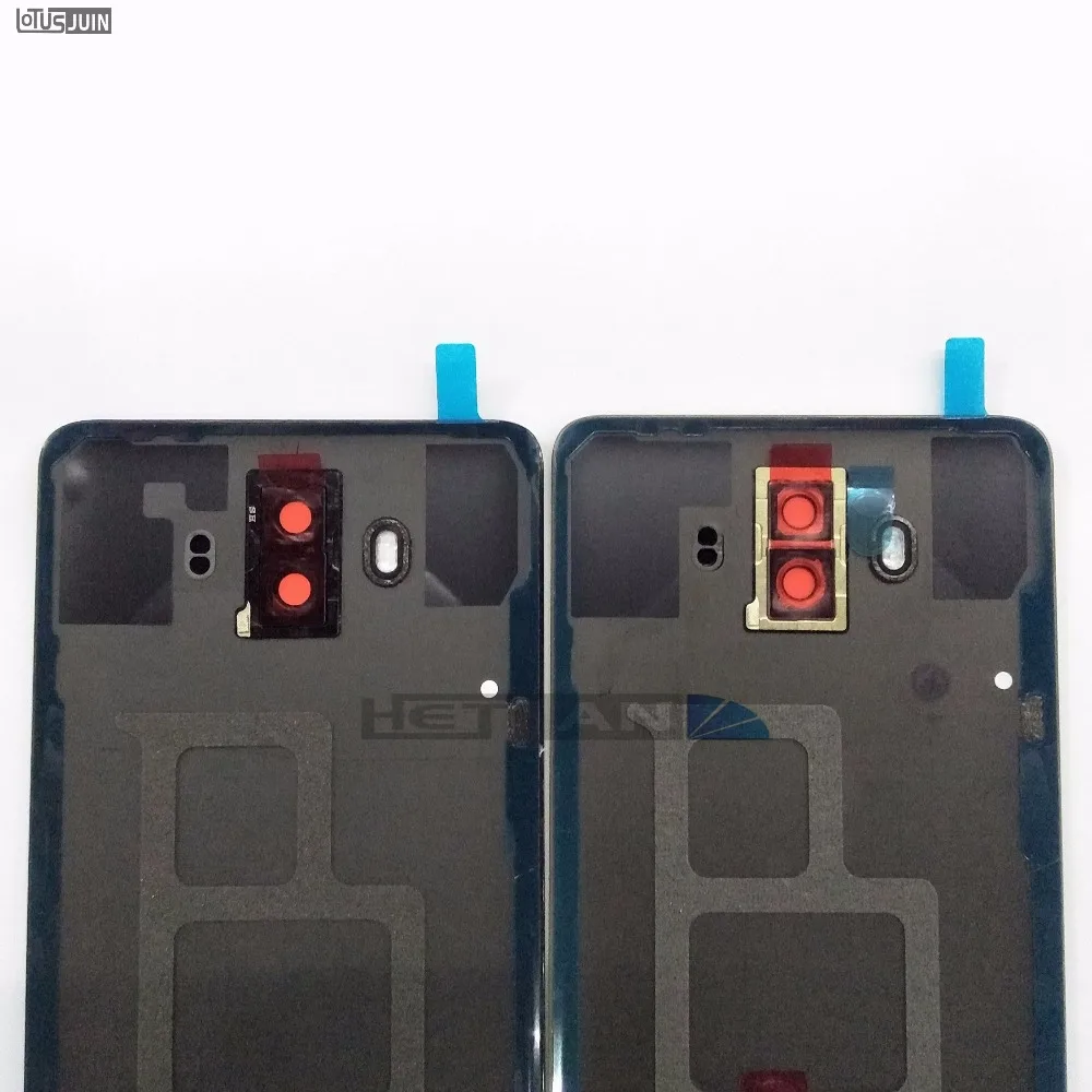 Оригинальная задняя крышка аккумулятора корпус для Huawei Mate 10 Задняя стеклянная крышка двери с клейкой наклейкой запасные части