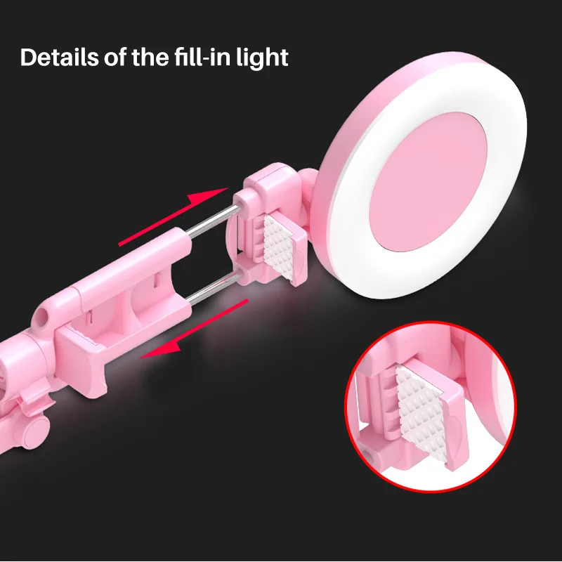 170 см палка для селфи светильник для фотографии светильник ing 360 Вращающийся кольцевой светильник светодиодный студийный Bluetooth Штатив для Youtube Vlogging смартфона