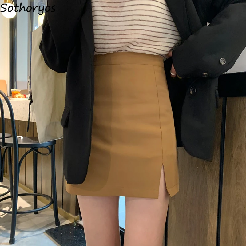 Skirts Women 2019 Summer Trendy Retro Elegant Solid All-match Simple Korean Style High Waist A-line Ulzzang Womens Skirt Casual Skirts Women 2019 Summer Trendy Retro Elegant Solid All-match Simple Korean Style High Waist A-line Ulzzang Womens Skirt Casual