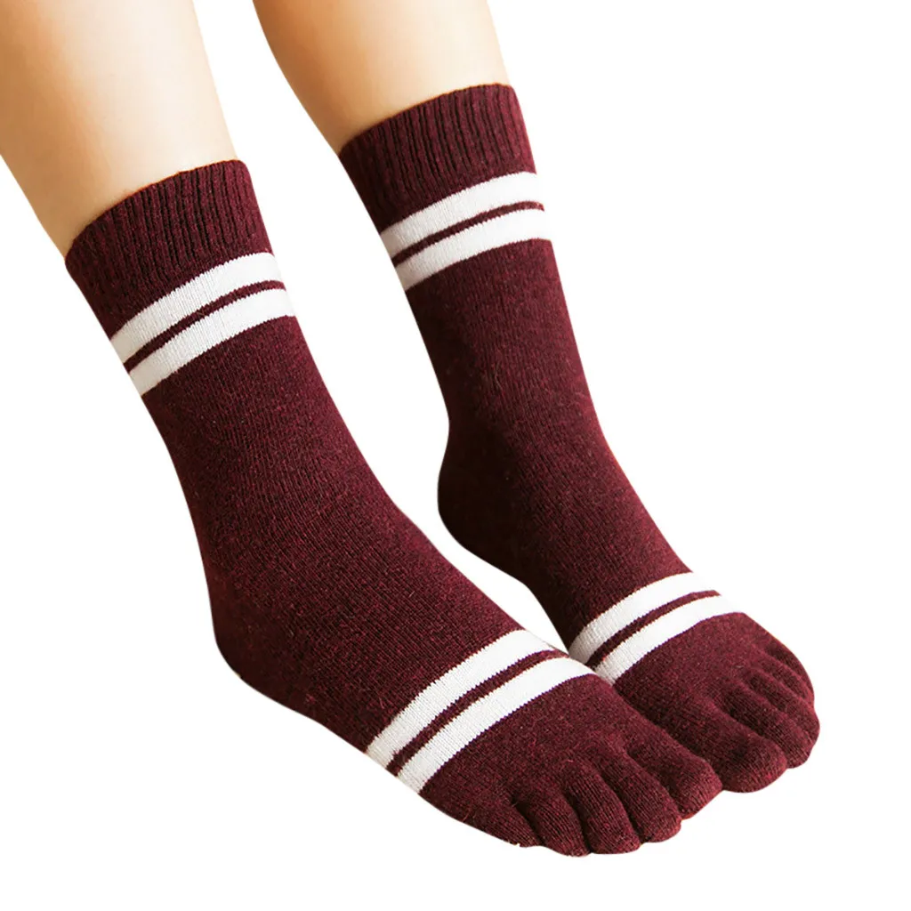 

Sports Socks 2019 Women's Print Multicolor Five Fingers Five Toe Socks Unisex Sports Running Comfortable Socks Hot Selletines #P