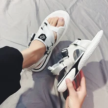 Yrrfuot новые мужские тапочки светильник дышащая пляжная обувь Популярный бренд распродажа Non-slip Туфли без каблуков,, люкс класс, открытый летние сандалии