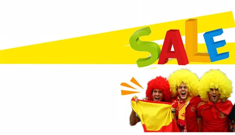Christmas Party Curly Hair Wig Disco Rainbow Afro Clown Hair wig Football Fan Adult Child Costume Party Costume Free Shipping FC08 (8)