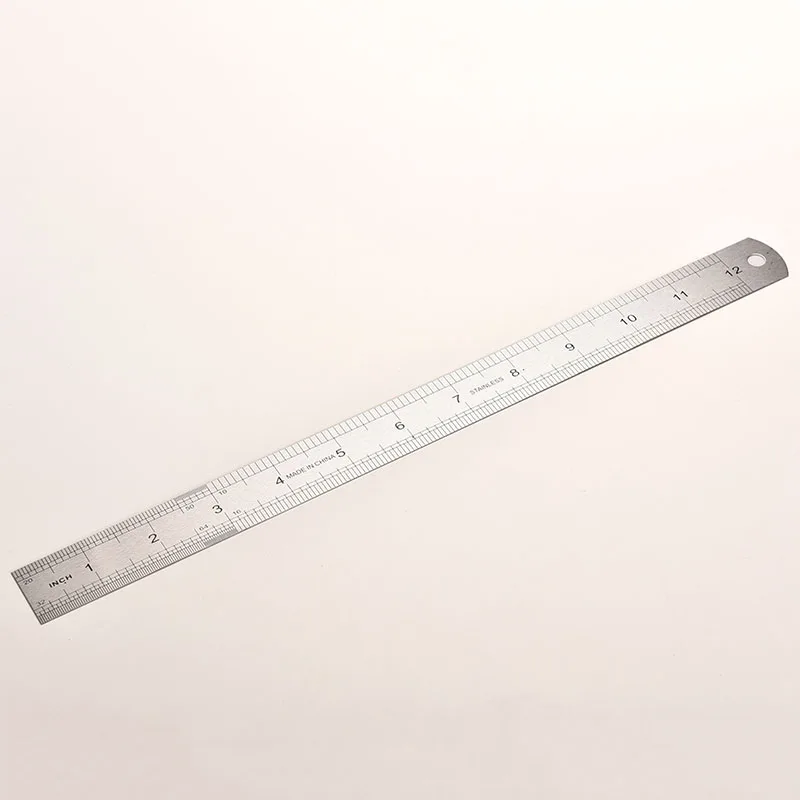 Нержавеющая сталь металл измерительная линейка правило точность Двусторонняя измерительный инструмент 30 см