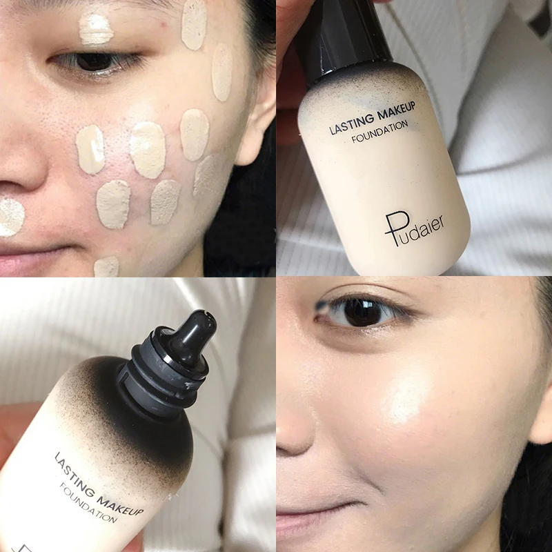 

Face Liquid Foundation Oil-control Natural Matte Base Makeup Full Coverage Smooth Mineral Fluid Foundation Cream