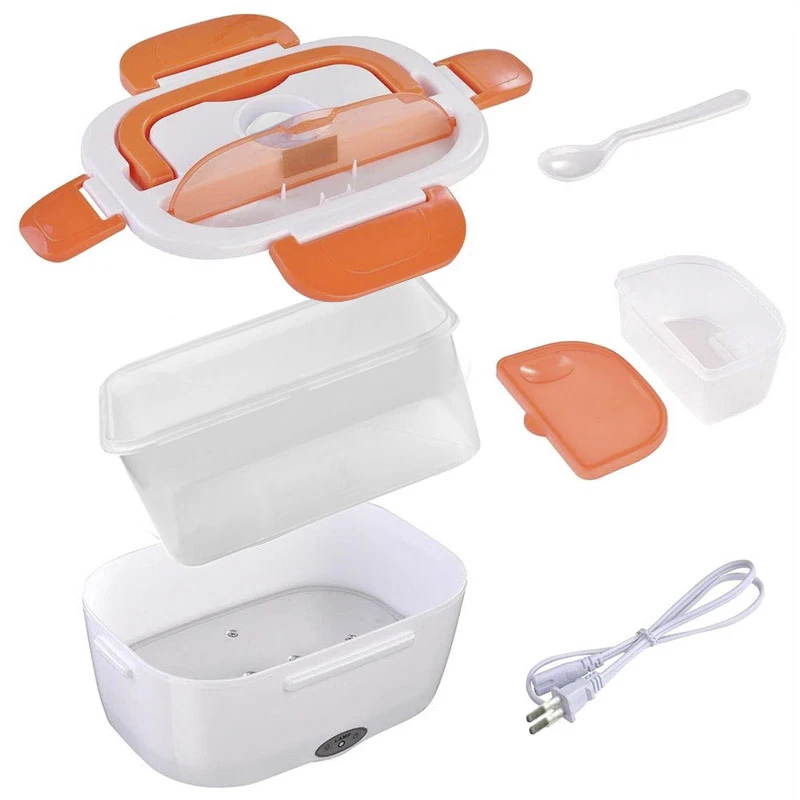 Ceny 220V EU Plug for Electric Food Heat plastikowy podgrzewany pojemnik na jedzenie gorące posiłki Lunch przenośny do szkolnego biura pudełko na drugie śniadanie z możliwością podgrzewania