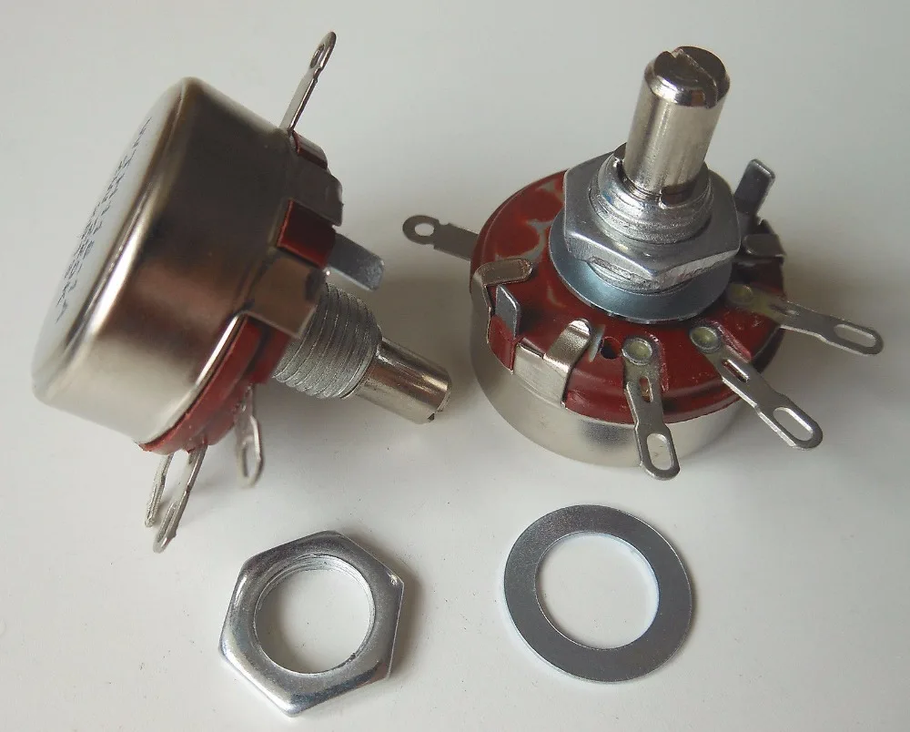 1PC WTH118-1A 2W 220K Ω Ohm WTH118 Linear Potentiometer New 1PC WTH118-1A 2W 220K Ω Ohm WTH118 Linear Potentiometer New