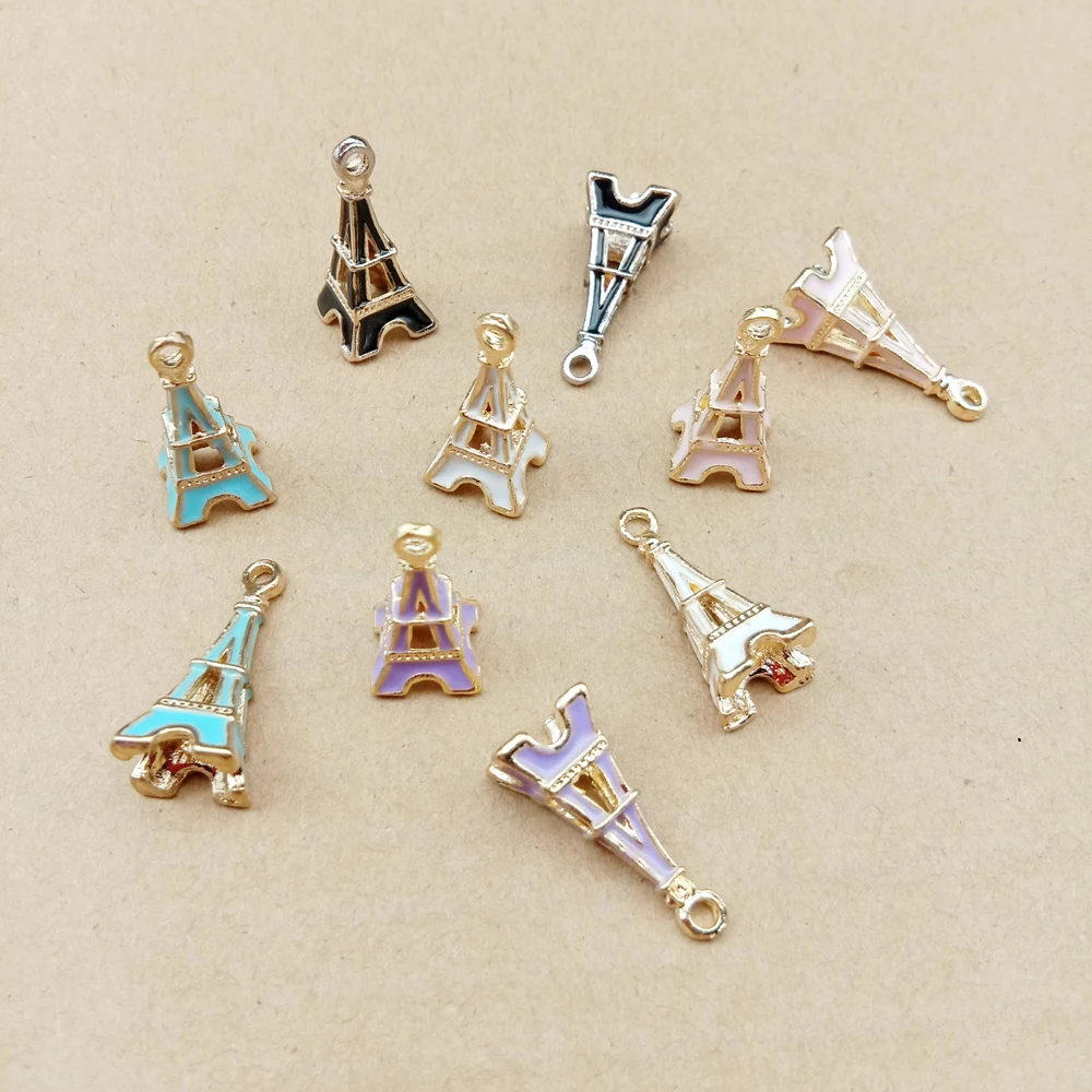 10pcs 10x23mm enamel tower charm for jewelry making and crafting fashion earring charm zinc alloy pendant 10pcs 10x23mm enamel tower charm for jewelry making and crafting fashion earring charm zinc alloy pendant