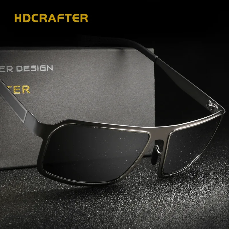 HDCRAFTER Мужские поляризационные солнцезащитные очки для ночного вождения Oculos De Sol Feminino Polarizado брендовые дизайнерские очки