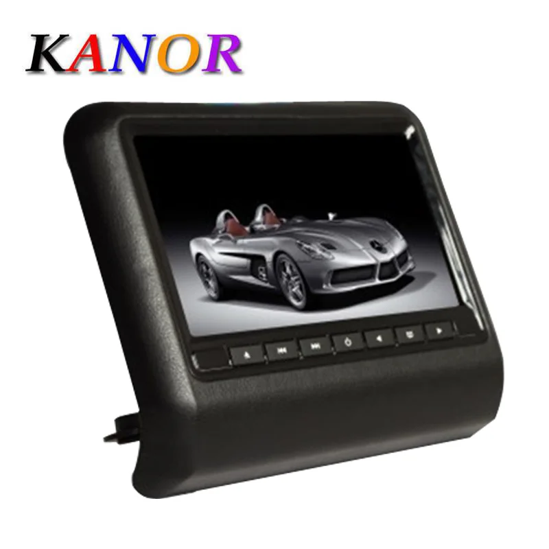 

KANOR 2X10 inch car headrest dvd player with digital screen 32bit game+IR+USB+SD+FM+MP5 Support AV Out