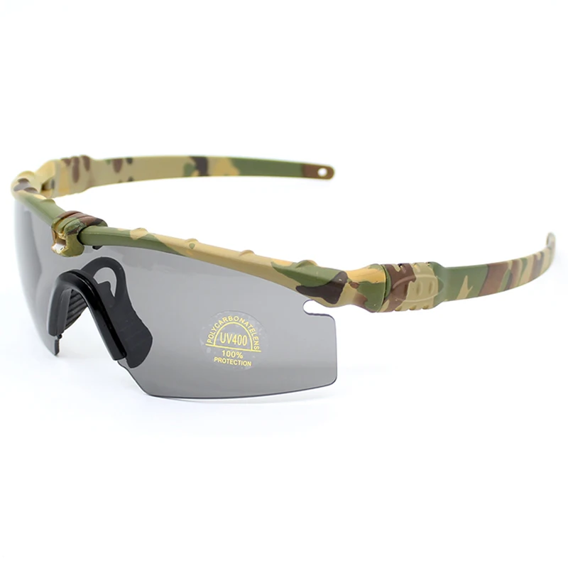 Тактические поляризационные очки, военные очки, армейские солнцезащитные очки с 3 линзами, уличные спортивные мужские очки для стрельбы, мотоциклетные очки Gafas