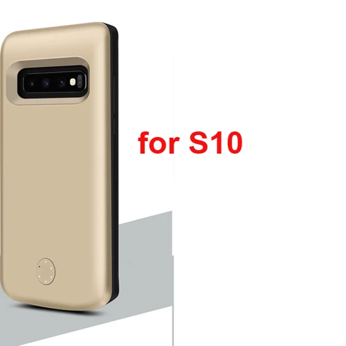Gold for S10 Быстрое зарядное устройство чехол для samsung Galaxy S10/S10 Plus/S10e внешний аккумулятор 5000 мАч/6000 мАч чехол для аккумулятора - Цвет: Gold for S10