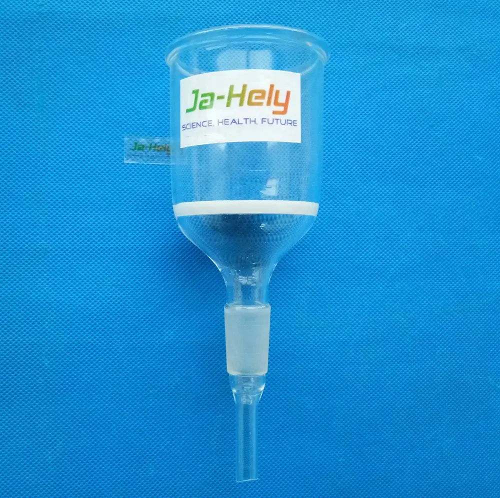 Buy 8pcs/lot JA HELY Sintered Glass Buchner Funnel with fritted disc filter and
