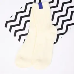 Женские носки теплые 3D печатные полоски Осень Зима повседневные ретро рождественские однотонные