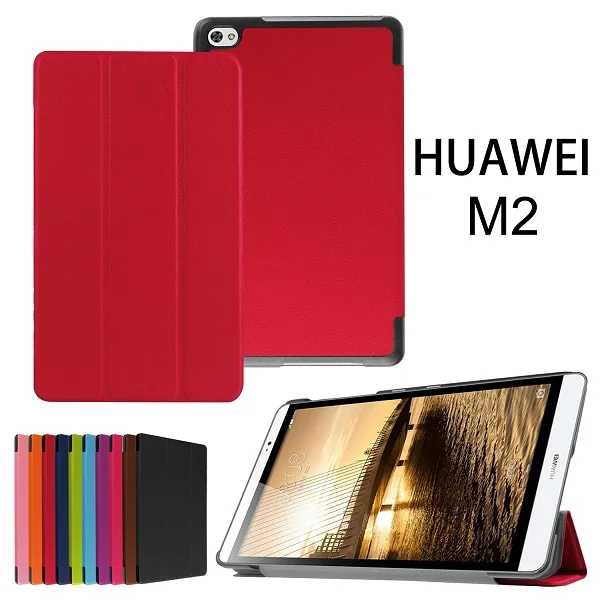 

Smart Protective Leather Cover Case for Huawei MediaPad M2 M2-801W M2-803L Huawei M2 8.0 Tablet Case +screen Protector