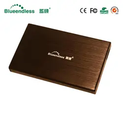 Blueendless Алюминий hdd случае 2,5 USB 3,0 коробка SATA hdd ssd 2,5 для 1 ТБ 7 мм 9,5 мм для ноутбуков hdd bay hdd ноутбука отсек