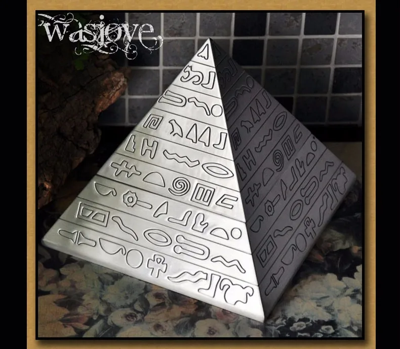 Креативное Ретро украшение для дома из цинкового сплава, металлические поделки, подарки для друзей, египетские пирамиды, пепельница