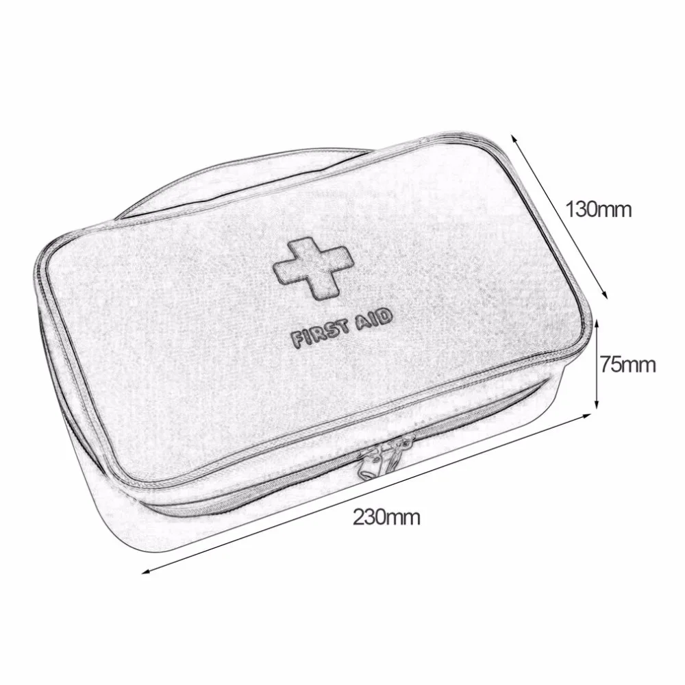 OUTAD al aire libre de emergencia Kits de primeros auxilios de supervivencia, bolso de viajes de Camping de almacenamiento médico bolso organizador con mango
