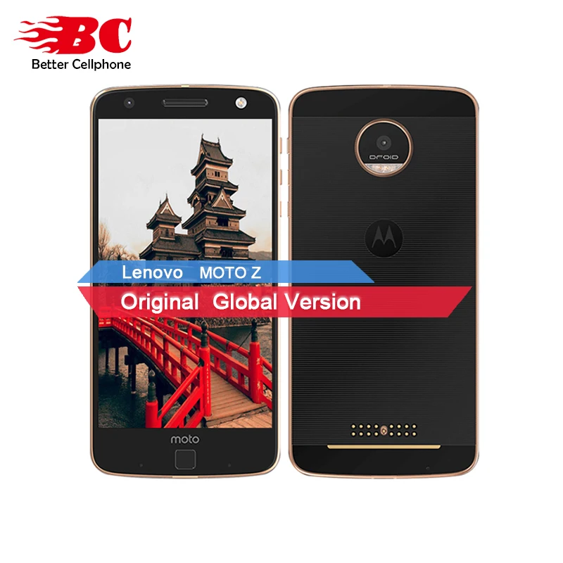 Original Motorola MOTO Z y MOTO Z Force de XT1650-05 Quad Core Smartphone 4 GB RAM 64 GB ROM 4G LTE 5,5 pulgadas 2560X1440 Android 6,0 13.0MP 2600 mAh