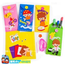 Детская игрушка Сделай Сам детский сад нетканый сотовый телефон карманный материал посылка для раннего развития подарок на день матери игрушки девочка ремесла малыш