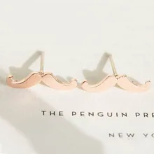 30 пар Модные Золотые Пром Уникальный Забавный серьги в виде усов ювелирные изделия Best подарок для прекрасной девушки