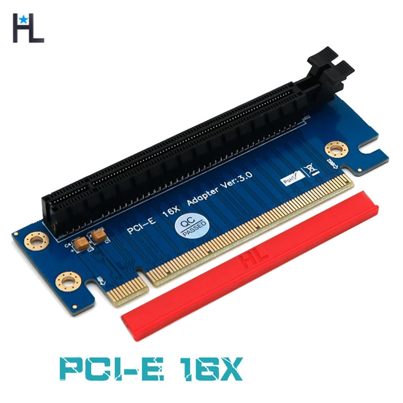 PCI-Express X16 Riser Card Steering Card Graphics Adapter Board Panel Angled 