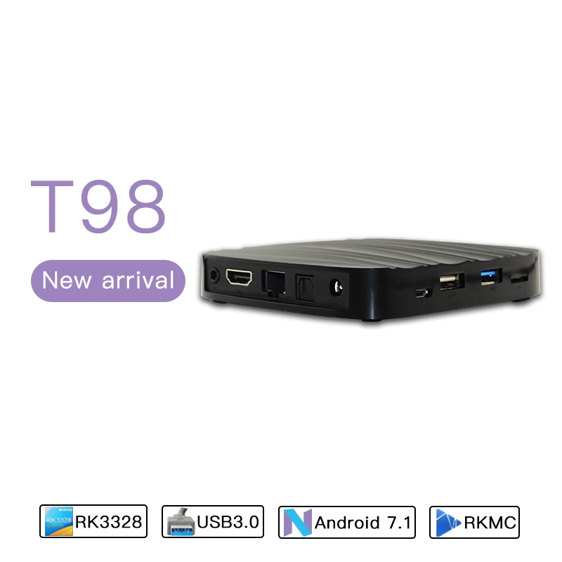 ТВ приставка EKSLEN T98 на Android 7 1 Мини с процессором Amlogic S905X + 8 Гб 2 16 поддержка DLNA 4 ГГц