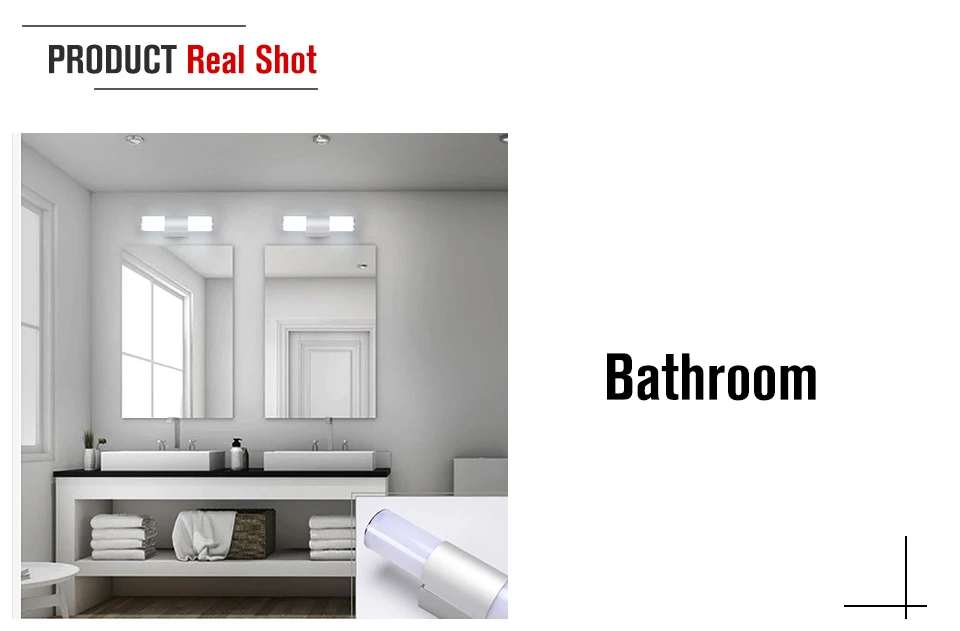 LED Bar Wall Lamp Sconce Makeup Mirror Vanity Light 12W 16W 22W Indoor Stair Bathroom Fixtures Dressing Room Bedroom Wall Light (4)