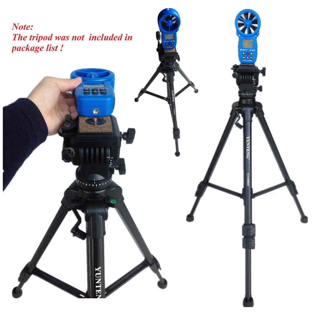

HoldPeak HP-866A Professional Anemometer USB Wind Speed Meter Wind Flow Logger Air Speed Tester Temperature/Humidity Measure